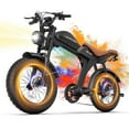 thumbnail image 1 of Movcan V70 Electric Bike for Adults, Peak 2500W 35mph 52V 23.4Ah Mountain Ebike,20" Fat Tire Full Suspension UL2849, 1 of 10