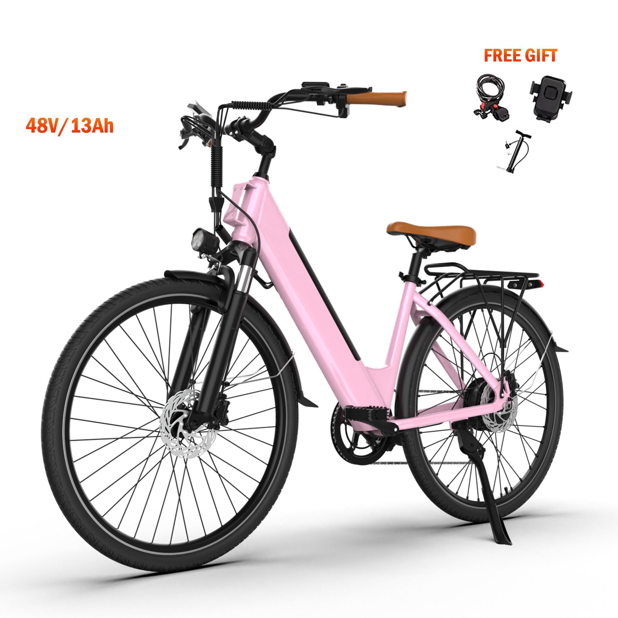 Movcan V80 Adult Electric Bike,750W Motor 20MPH Max Speed,48V 13Ah Battery Up to 70 Miles, 26" Ebike with 7-Speed Gears & Dual Disc Brake Mountain E-Bike