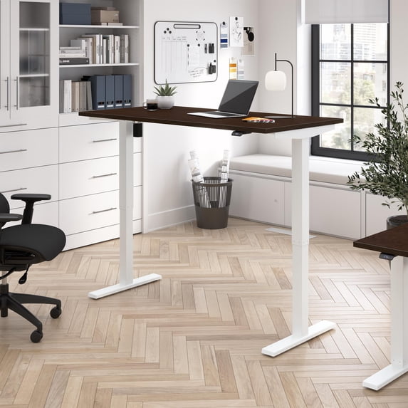 Move 40 Series 60W Adjustable Standing Desk in Mocha Cherry - Engineered Wood
