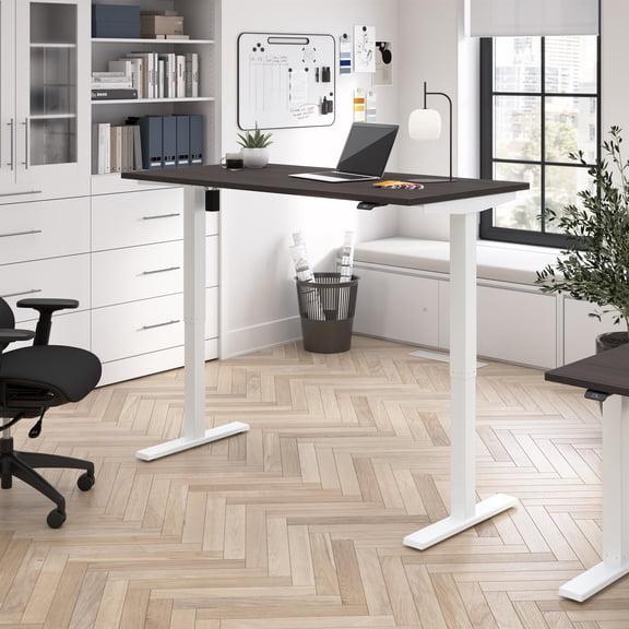Move 40 Series 60W Adjustable Standing Desk in Storm Gray - Engineered Wood