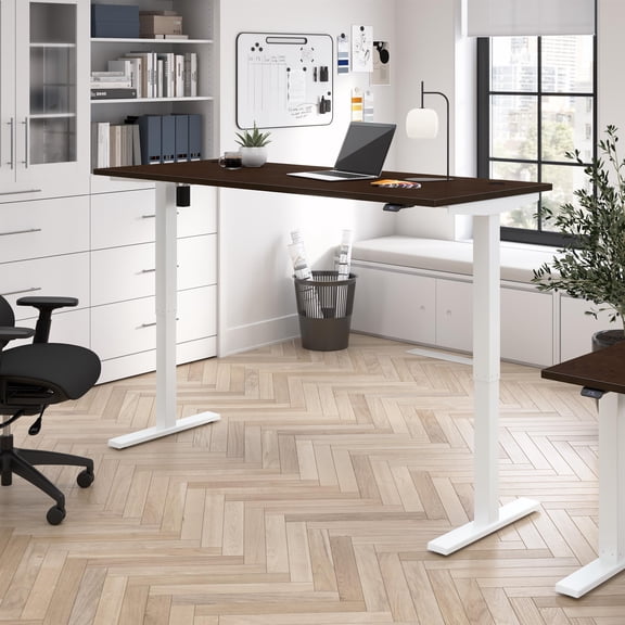 Move 40 Series 72W Adjustable Standing Desk in Mocha Cherry - Engineered Wood
