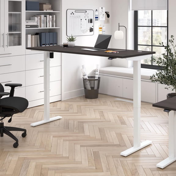 Move 40 Series 72W Adjustable Standing Desk in Storm Gray - Engineered Wood
