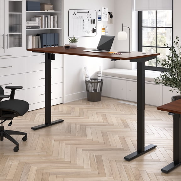 Move 40 Series 72W Adjustable Standing Desk in Hansen Cherry - Engineered Wood