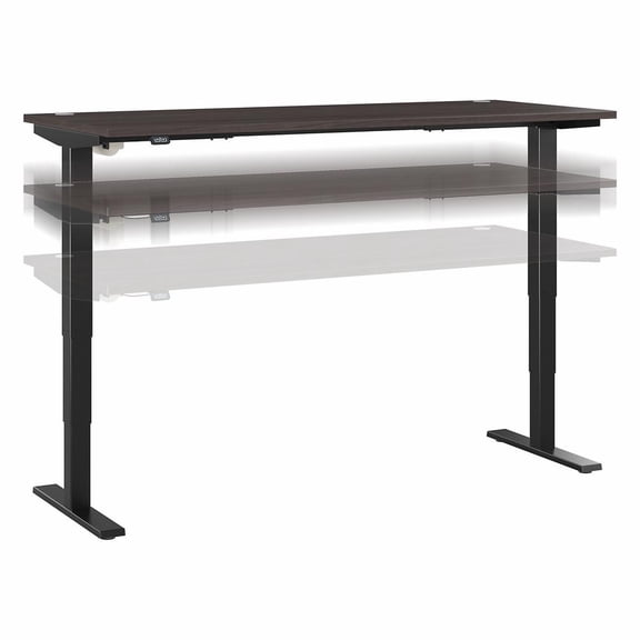 Move 40 Series 72W Adjustable Standing Desk in Storm Gray - Engineered Wood