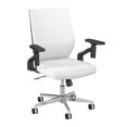thumbnail image 1 of Move 40 Series Mid Back Leather Office Chair in White - Bonded Leather, 1 of 6