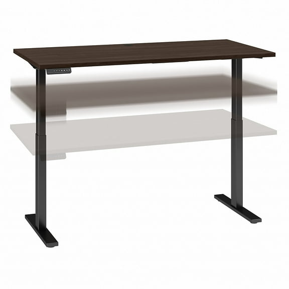 Move 60 Series 60W Adjustable Standing Desk in Black Walnut - Engineered Wood