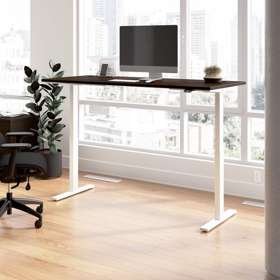 Move 60 Series 72W Adjustable Standing Desk in Mocha Cherry - Engineered Wood