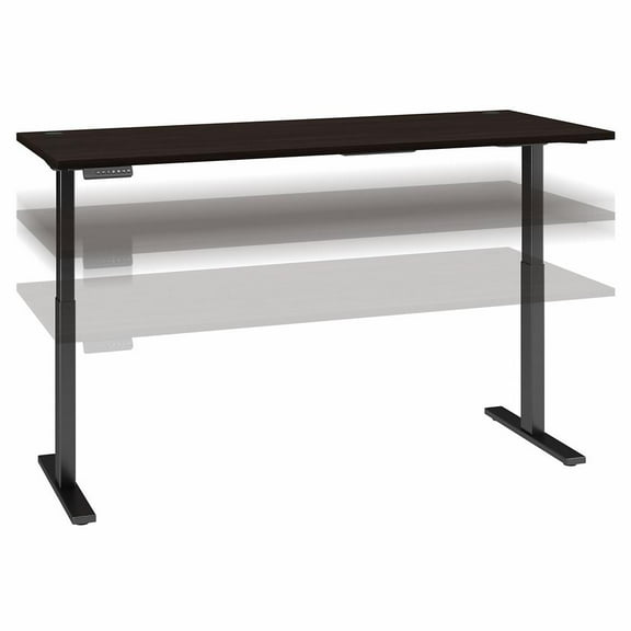 Move 60 Series 72W Adjustable Standing Desk in Black Walnut - Engineered Wood