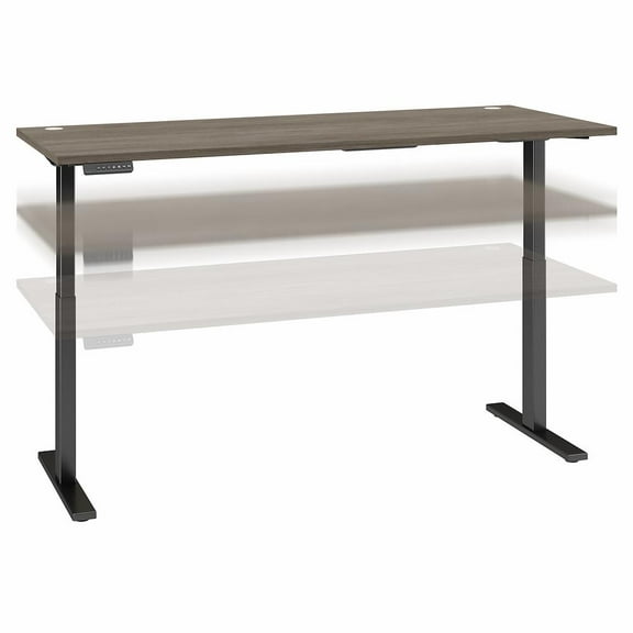 Move 60 Series 72W Adjustable Standing Desk in Modern Hickory - Engineered Wood