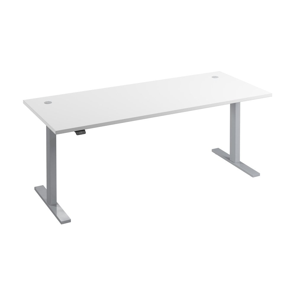 Elevate 72W White Thermally Fused Laminate Electric Standing Desk