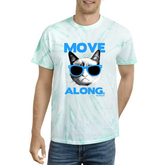 Move Along. Grumpy Cat Tie-Dye Cyclone Men -, Male Medium