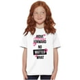 thumbnail image 1 of Move Always Forward Inspiring Words Girls Kids T Shirt Tees Teen Brisco Brands M, 1 of 6