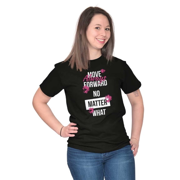 Move Always Forward Inspiring Words Women's Plus Size Graphic Tee Brisco Brands 2X