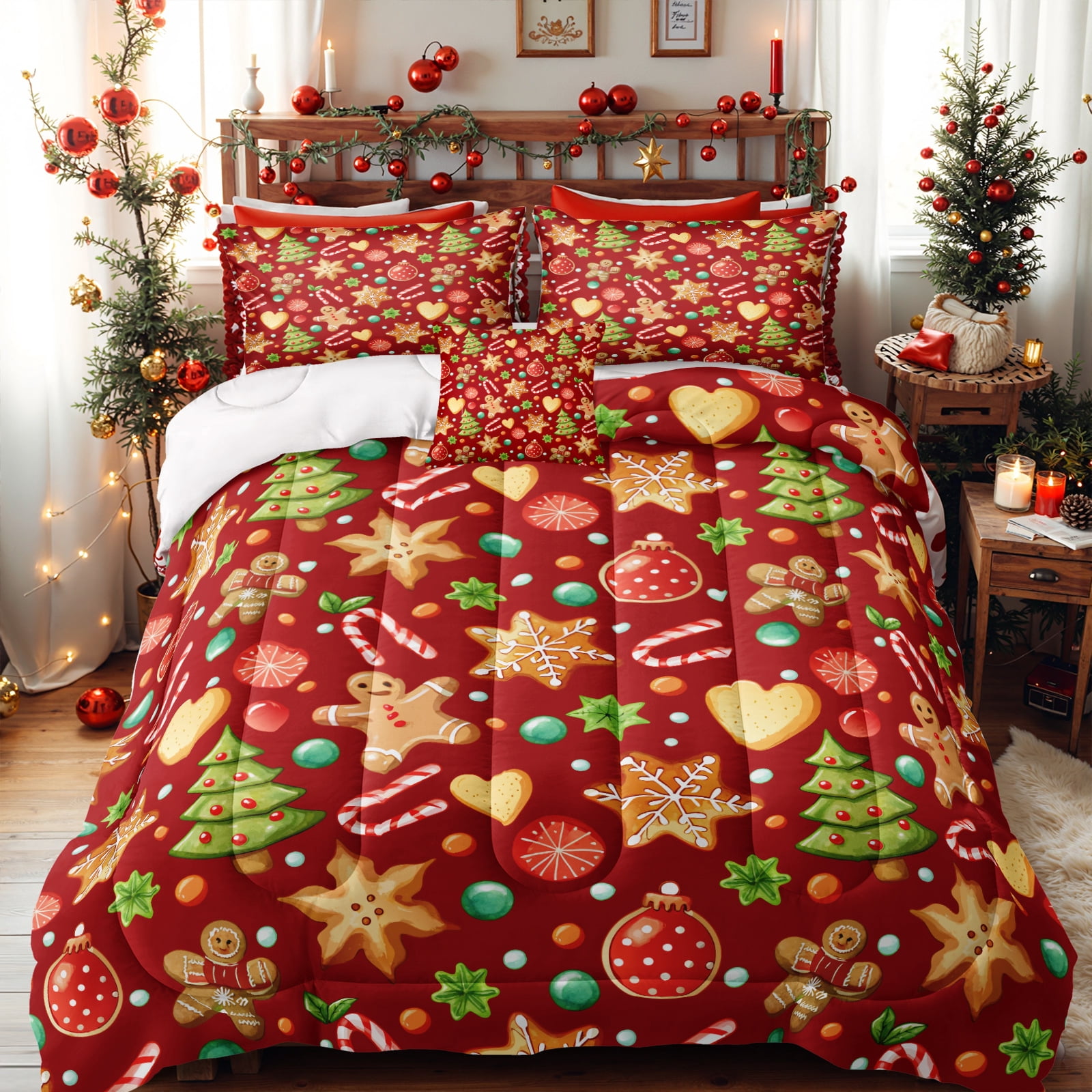 Queen Size Christmas Beddingnull