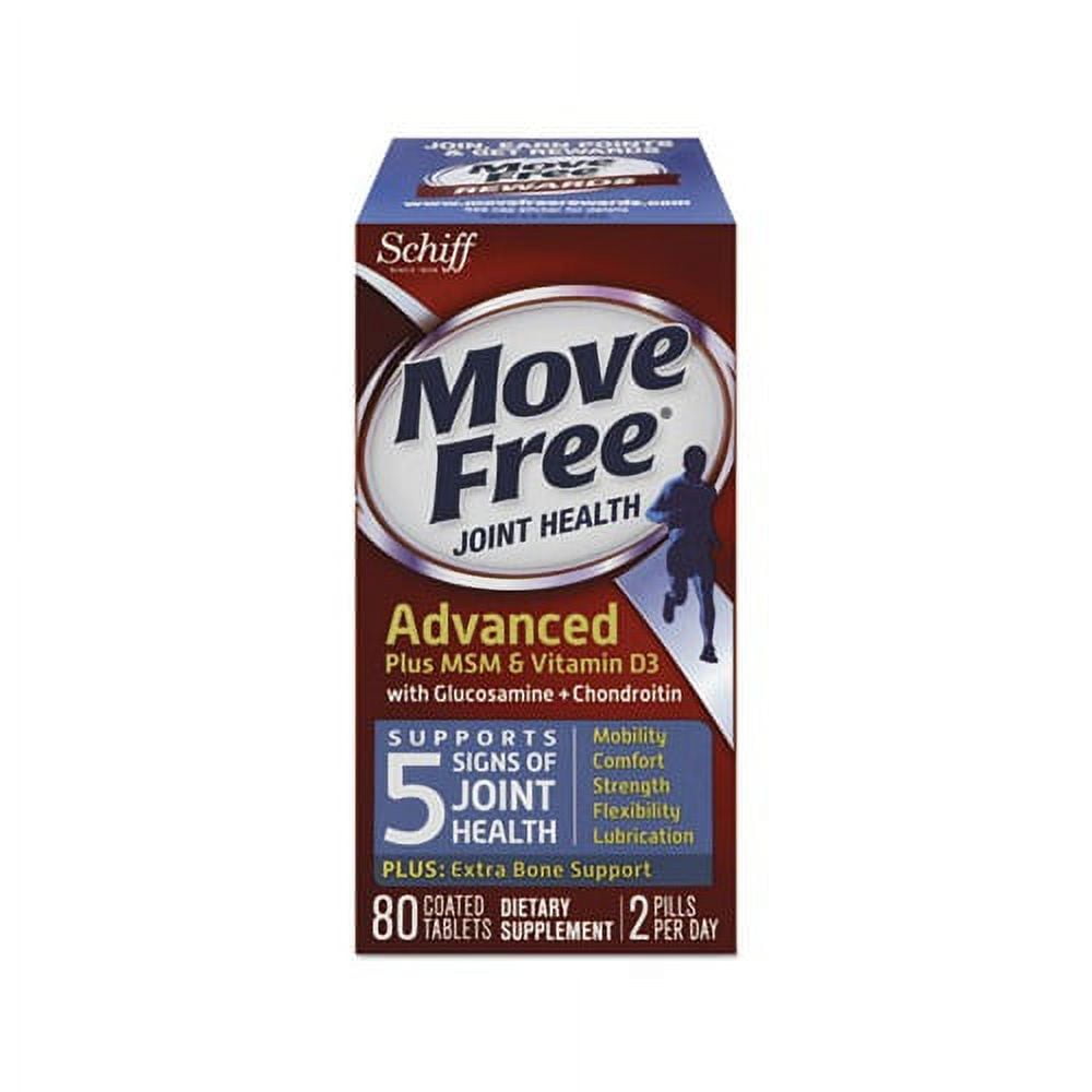 Move Free Advanced Plus MSM & Vitamin D3 Joint Health Tablet 80 Count