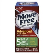 Move Free Advanced Plus Msm Joint Health Tablet, 120 Count | Bundle of 2 Each