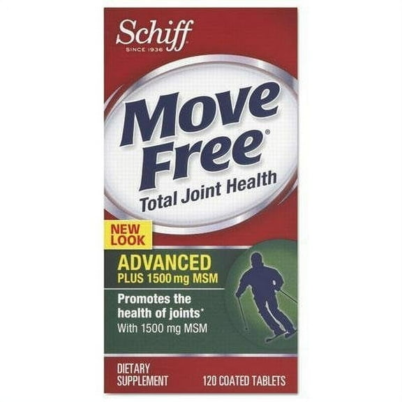 Move Free Advanced Promotes Joint Health W/ MSM Supplement, 1500mg, 120ct