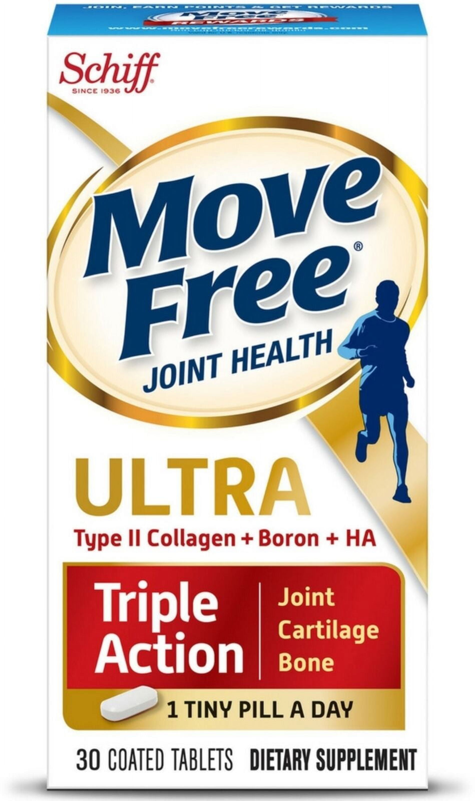 Move Free Ultra Type II Collagen + Boron + HA, Coated Tablets - 37 tablets