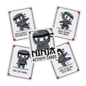 Move Like a Ninja Activity Cards 24 Pieces