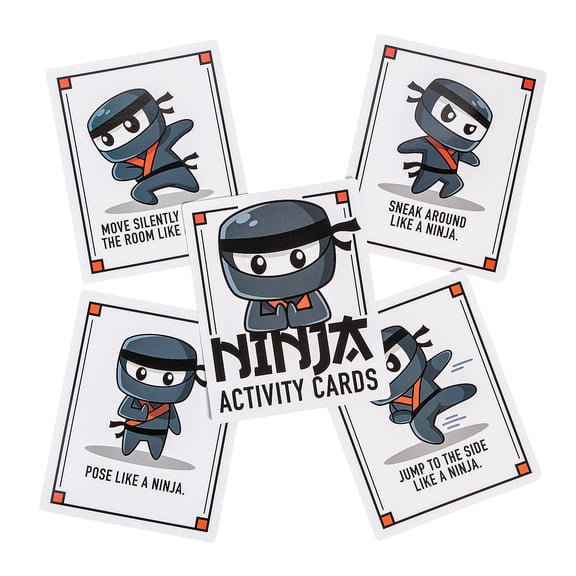 Move Like a Ninja Activity Cards 24 Pieces