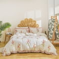 thumbnail image 1 of Move Over Flowers Duvet Cover Set Twin Ruffle Bedding Sets Ruffle Floral Pattern Microfiber No Filling, 1 of 10