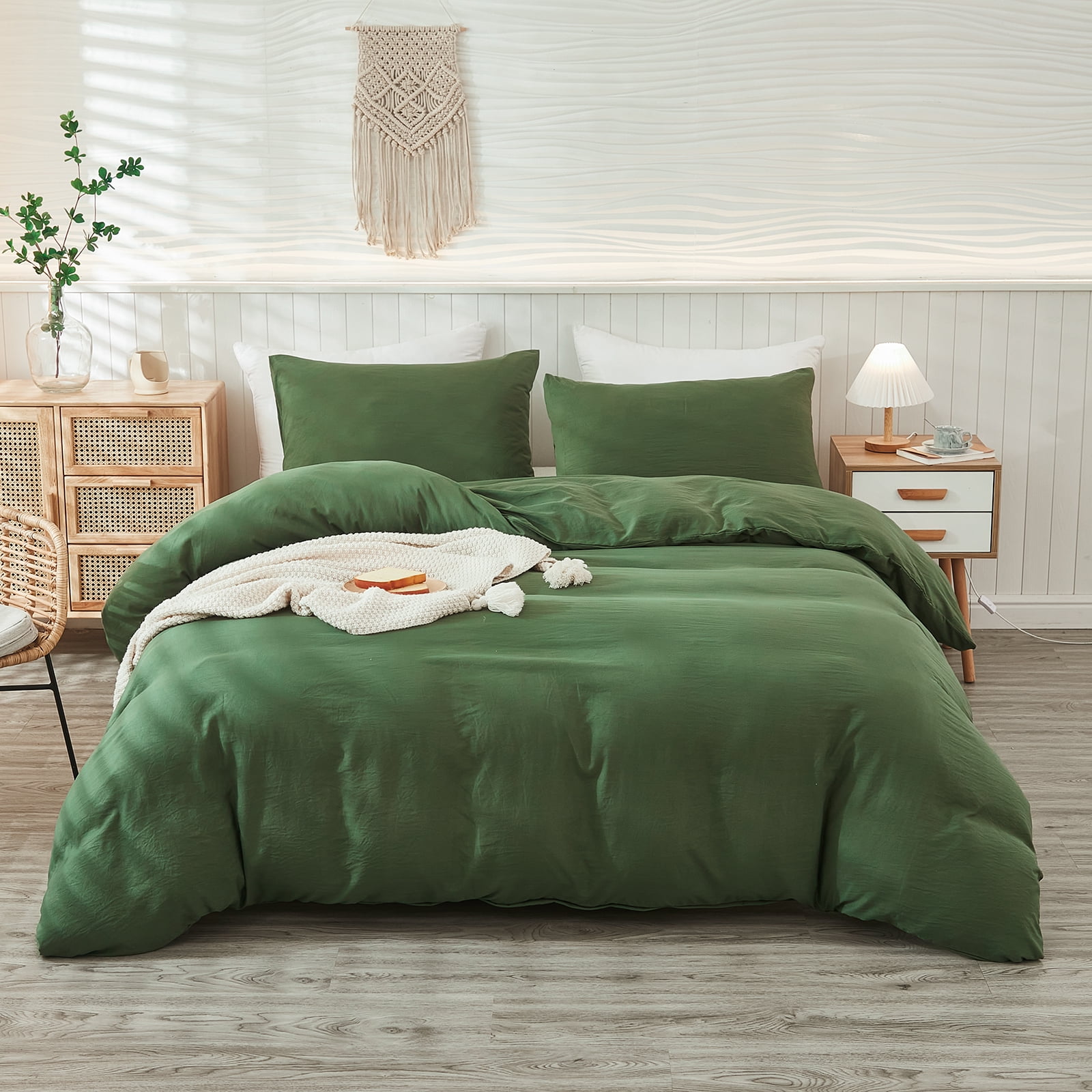 Move Over Olive Green Bedding Sets King Green Duvet Cover Set Solid