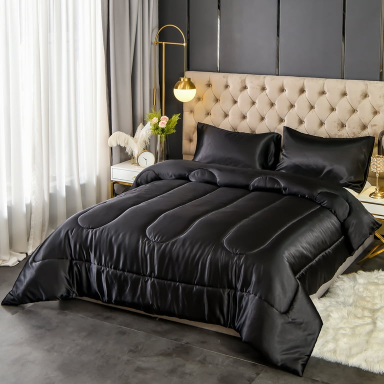 Silk comforter 2024 set queen