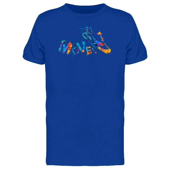 Move Sign Sport Shoe T-Shirt Men -Image by Shutterstock, Male 3X-Large