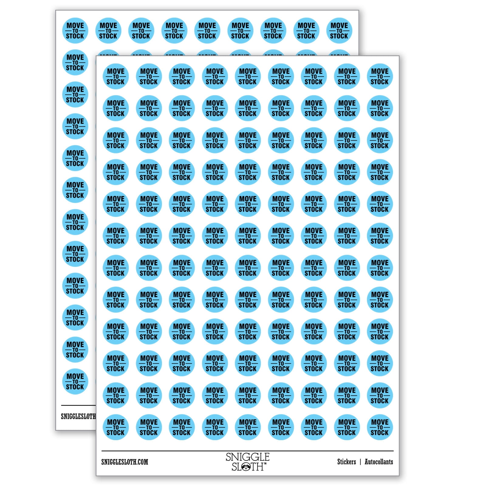 Move To Stock Inventory Management Manufacturing Label 200+ Round ...