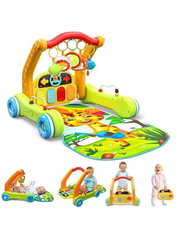 Move2Play, 4-in-1 Baby Play Mat & Activity Center Gym | Infant Toy for Tummy Time | 1 2 3 4 5 6+ Month Old Gift