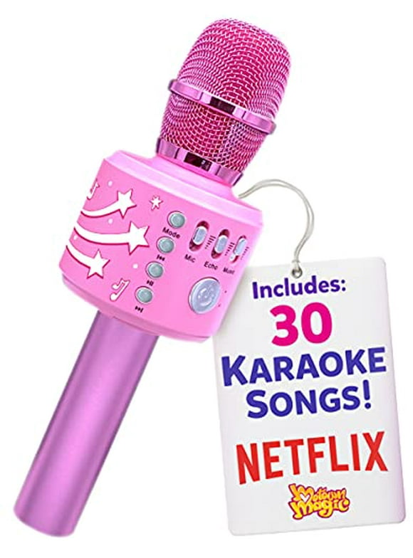 Move2Play Bluetooth Karaoke Microphone - Motown Magic Edition, Includes 30 Famous Songs, Kids Gift, Ages 3-8+