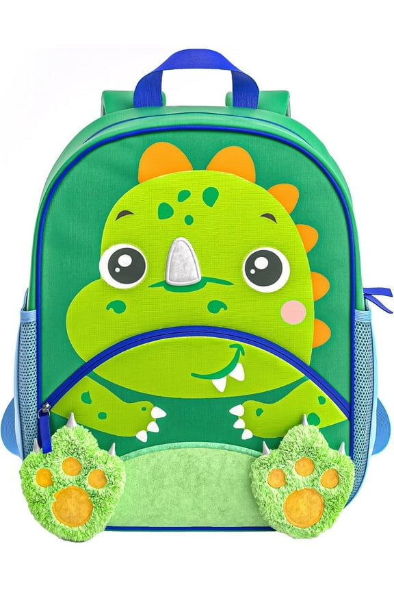, Dinosaur Kids Backpack | Kids Size | Elementary School, Kindergarten Book Bag | Designed for Boys & Girls Ages 4+ Year Olds | Travel Ready