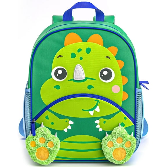 Move2Play, Dinosaur Toddler Backpack | Preschool Backpack For Kids | Kindergarten School Book Bag | Small, Little, Mini Size, Designed for Boys & Girls Ages 2, 3-5+ Year Olds