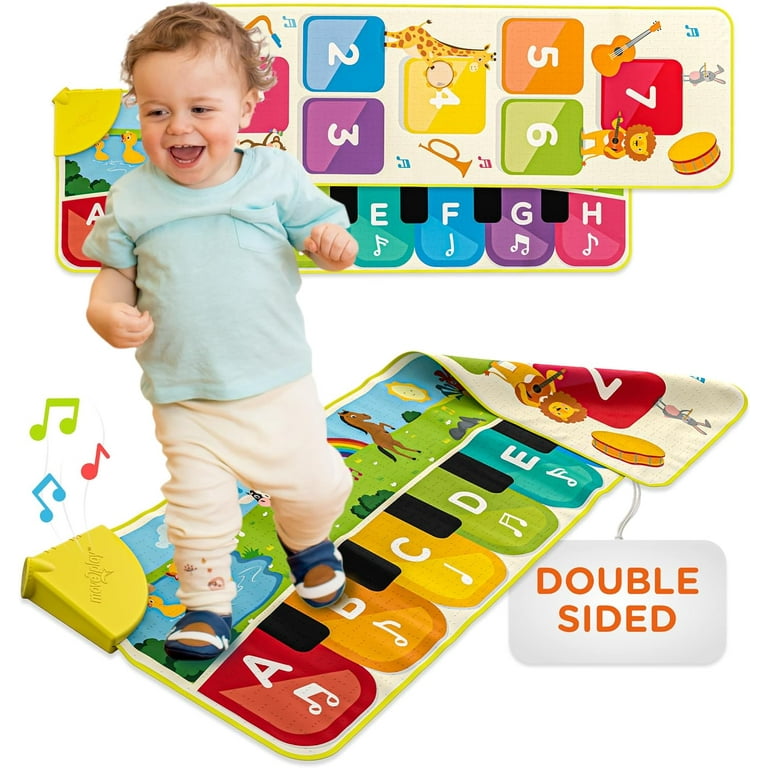 Move2Play, Double Sided Piano Mat, 50+ Sounds & Songs | Birthday