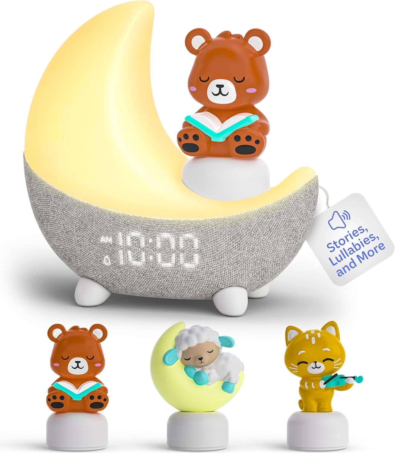 Move2Play, Dozi, Kids Alarm Clock & Sound Machine | 3+ Hrs of Content | Ok to Wake | Night Light | White Noise & Sleep Music | Toddler and Baby Essential | Sleep Machine for Boys & Girls