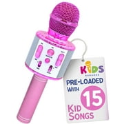 Move2Play, Kids Karaoke Microphone | Includes Bluetooth & 15 Pre-Loaded Nursery Rhymes | Birthday Gift for Girls, Boys & Toddlers | Girls Toy Ages 2, 3, 4-5, 6+ Years Old