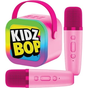Move2Play, Mini Karaoke Machine for Kids | Official Kidz Bop | 2 Microphones | Connect with Bluetooth | 2, 3, 4, 5+ Year Old Gift & Birthday Present | Girls, Boys, & Toddler