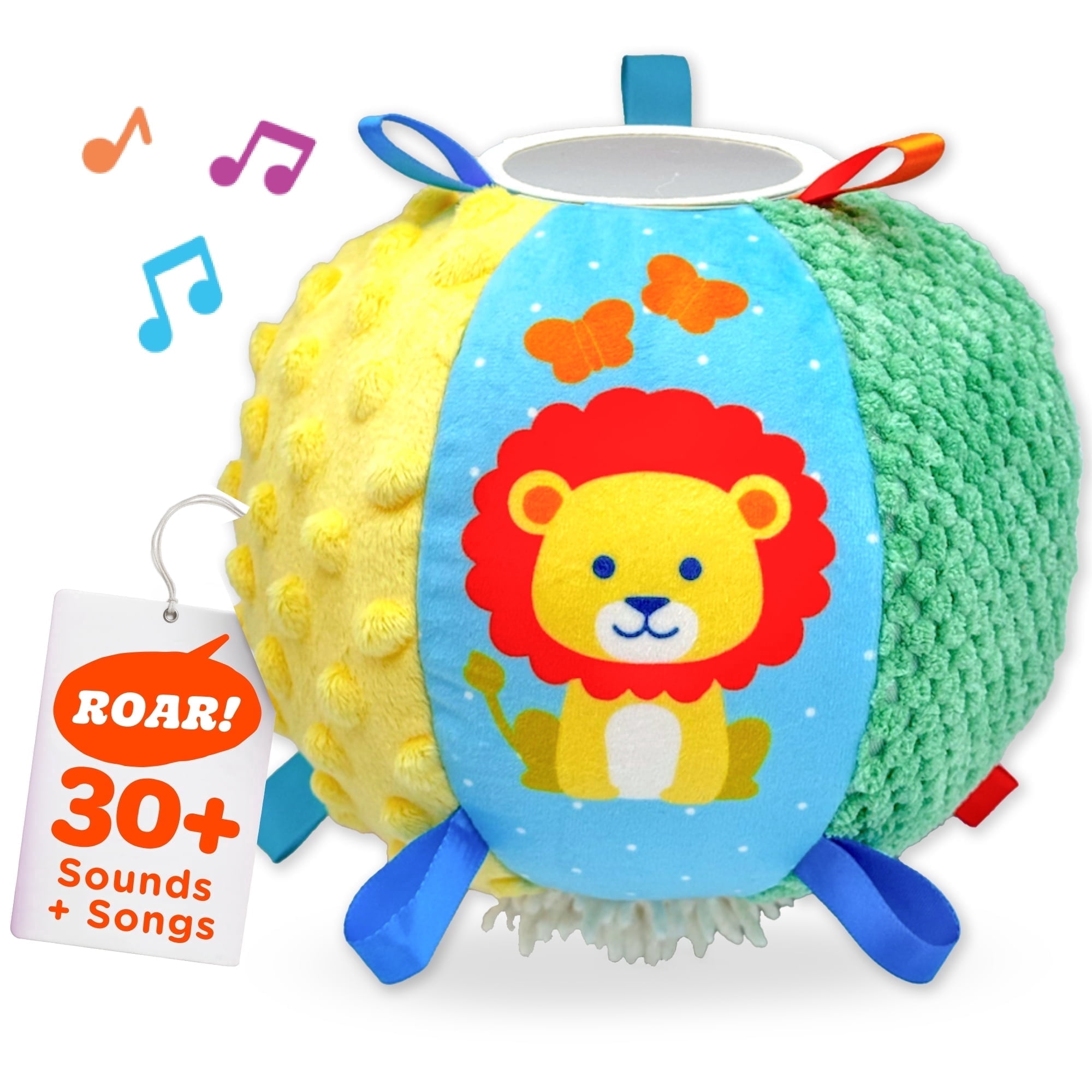 Move2Play, Hilariously Interactive Baby Ball with Music & Sound Effects | First Birthday Gift | Toddler Toy for Boys & Girls | Age 6, 9, 12, 18+ Month | 1, 2+ Year's Old (Sensory Ball)