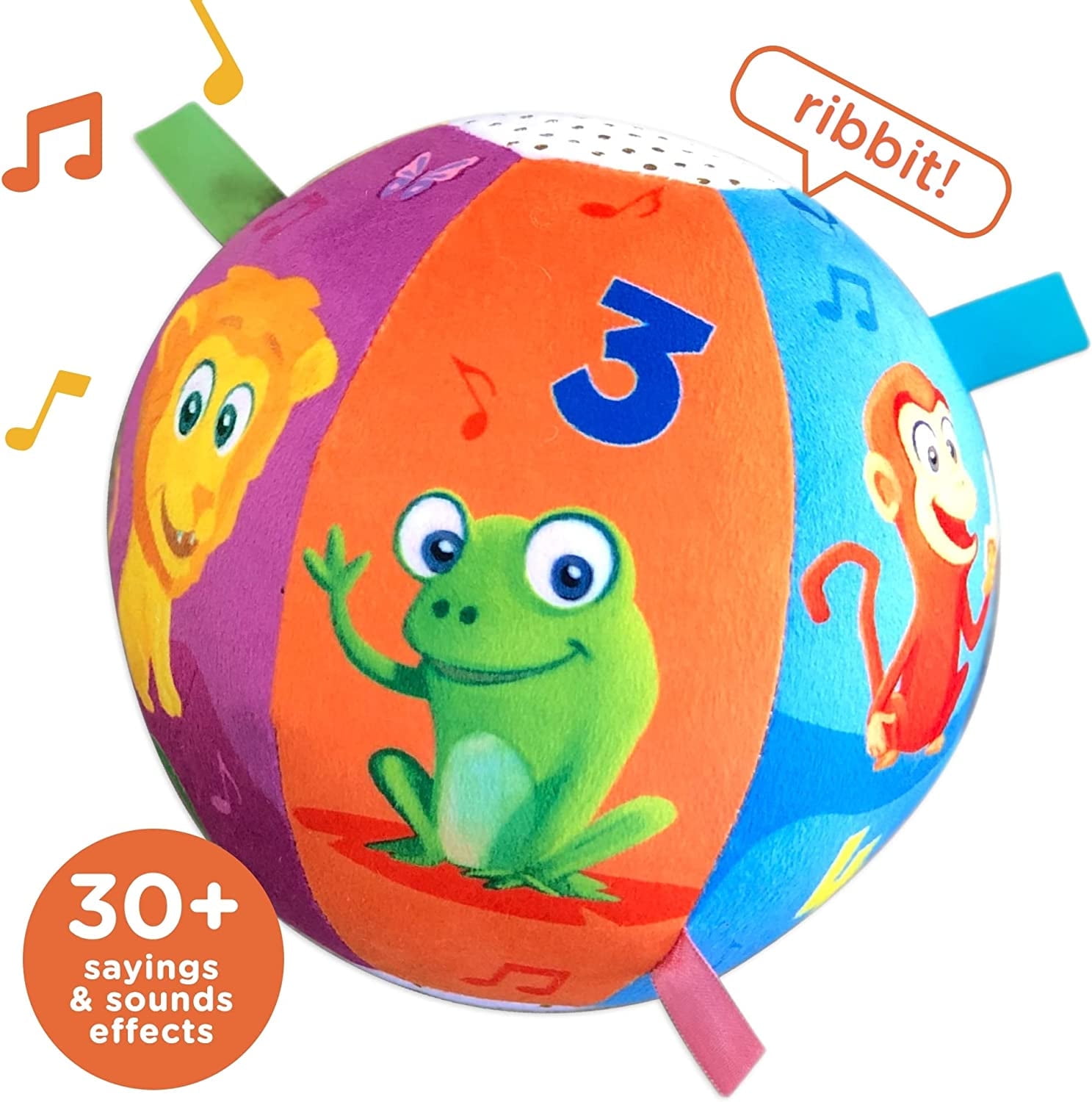 Move2Play, Toddler & Baby Ball with Music and Sound Effects, Plush