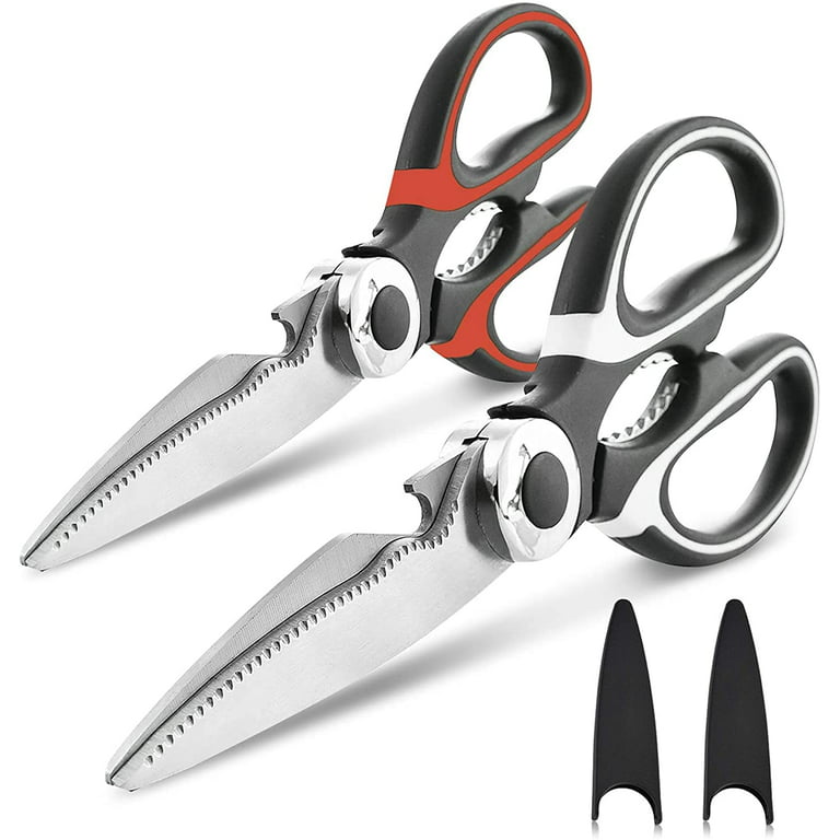 Movecatcher Kitchen Shears,2-Pack Heavy Duty Kitchen Scissors,Dishwasher Safe Meat Scissors,Kitchen Scissors for General Use for Chicken/Poultry/Fish/