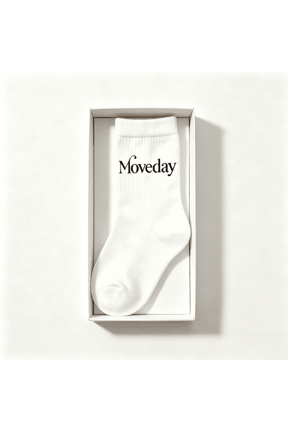 Classic White Crew Socks for Men and Women, Premium Cotton Breathable Casual Mid Calf Socks, 1-Pack Everyday Wear