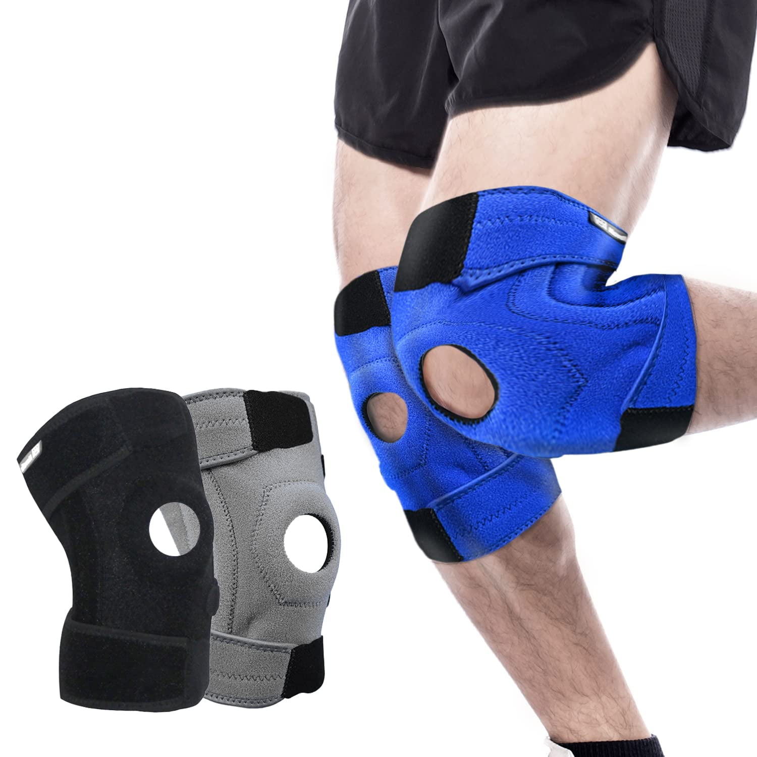 Movefix Knee Brace, Knee Protector for Arthritis, Knee Pain Relief (2XL/3XL, Blue) for Men and Women