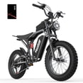 thumbnail image 1 of Moveloop Electric Bike for Adults, 750W 28MPH Ebike, 48V 15.6AH Battery 20" Fat Tire Mountain E-Bike, Up to 70 Miles Range, Full Suspension, UL 2849, 1 of 8
