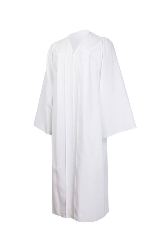 Unisex Choir Graduation Gown - Matte Finish Robe for Church, Baptism, and Ceremony, Pastor Judge and Academic Costume for Men and Women Graduation Decor