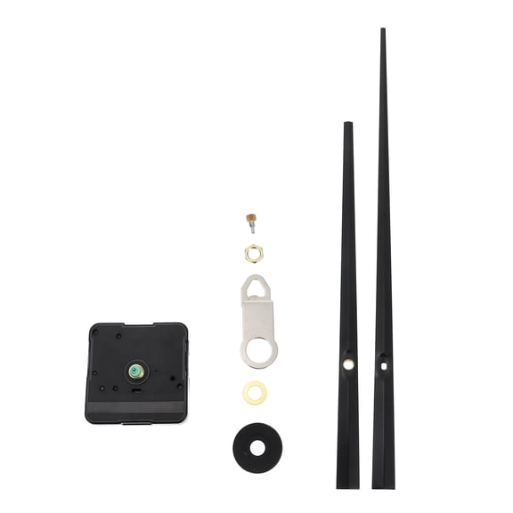 NIAIZEK Black Quartz Clock Movement Mechanism Silent Design Plastic Material for Clock Repair and Craft Projects