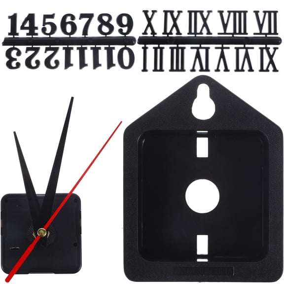 Raindrops 1 Set Clock Motor Kit with Numbers for DIY Wall Clock Movement Mechanism