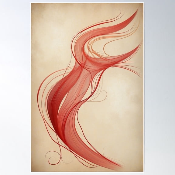 Movement & Curves 4 Poster Wall Art, Modern Wall Decor For Living Room Bedroom, 8x12 UNFRAMED