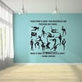 thumbnail image 1 of Movements Precision Timing Gymnastics Motivation Quote Wall Sticker Art Decal for Girls Boys Room Bedroom Dance Studio Garage House Fun Home Decor Stickers Wall Art Vinyl Decoration Size (35x40 inch), 1 of 3