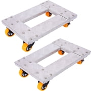 Movers Dolly Heavy Duty Furniture Dolly Trolley Cart 18x12 Aluminum Frame with 3 TPU Professional Casters with Brake Option