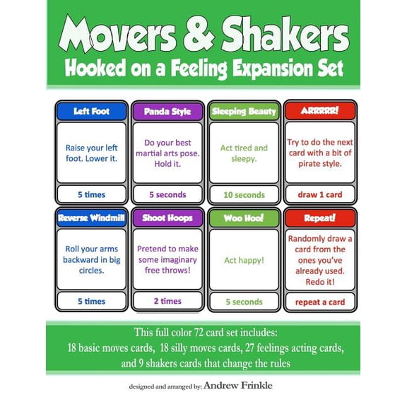 Movers & Shakers Brain Breaks Card Game: Movers & Shakers : Hooked on a Feeling Expansion Pack (Series #2) (Paperback)